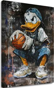 Obraz LeBron Duck na plátne | Maľovaná štruktúra