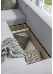 Svetlosivá rozkladacia rohová pohovka (variabilná) Homely Tommy – Miuform