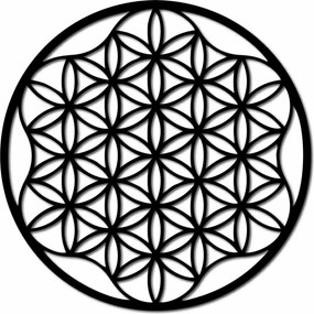 Obraz mandala na stenu z preglejky do 120 cm: Prírodná preglejka - Topoľ  natural Rozmer 50 cm 3964-49819 PR0337