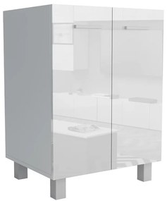 Kuchynská skrinka Lucjan 60D 2F LUX biela