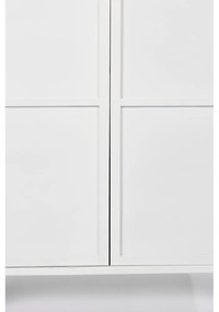 Biela kovová vitrína 35x150 cm Miya – White Label