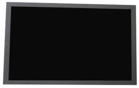 Toptabule.sk KRT01SDR Čierna kriedová tabuľa v sivom drevenom ráme 100x200cm / magneticky