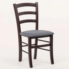 Stima stolička PAYSANE s čalúneným sedákom Vyberte odtieň ->: Wengé, Vyberte látku ->: LUX Jeans 33