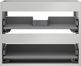 Mexen Box-A, závesná skrinka 60 cm, 2 zásuvky, matná sivá, 91AX0-0600-470-2-62
