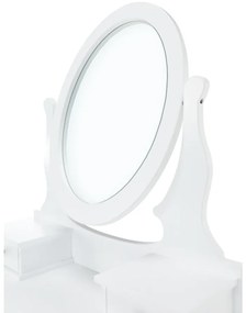 Dekoratívny stolík so stoličkou LINET NEW, biely