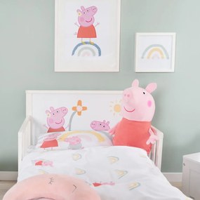 Biela detská posteľ 70x140 cm Peppa Pig – Roba