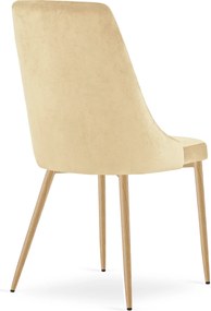 Jedálenská stolička IMOLA VELVET, béžová