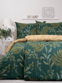 Bavlnené obliečky Renforcé - Gabriela tmavo zelená