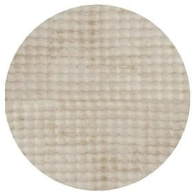 Béžový umývateľný okrúhly koberec ø 80 cm Bubble Cream – Mila Home