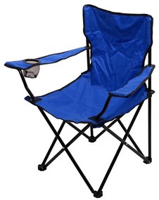 Skladacia kempingová stolička modrá