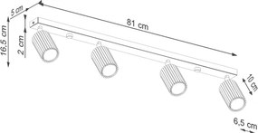 BRILAGI - LED bodové svietidlo CRESTO 4xGU10/10W/230V červené