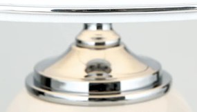 Orion LA 4-1229 - Stolná lampa OVUM 1xE27/40W/230V 48 cm keramika biela/chróm