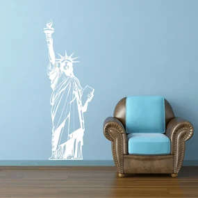 Sablio Samolepka na stenu: Socha slobody - 22x60 cm