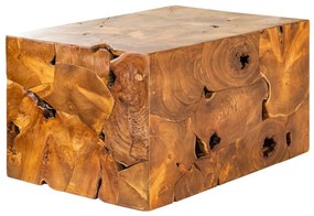 Dizajnový konferenčný stolík Junk 90 cm teak