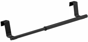 Wenko Nastaviteľný nerezový držiak na utierky 36-60 cm, čierna, M