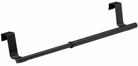 Wenko Nastaviteľný nerezový držiak na utierky 36-60 cm, čierna, M