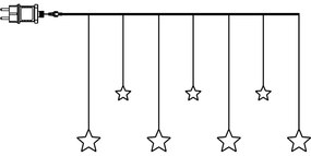 Svetelná dekorácia s vianočným motívom Dew Drop Stars – Star Trading