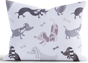 Bavlnená obliečka na vankúš Renforcé 50 × 70 cm - Psíkovia