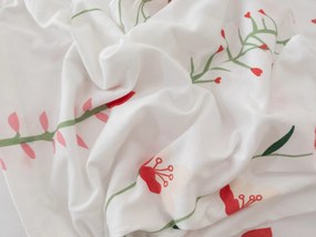 Obliečka Mako jersey 70 × 90 cm – Vlčie maky biele