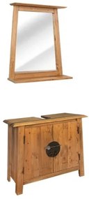 vidaXL Súprava kúpeľňového nábytku z recyklovaného borovicového dreva-