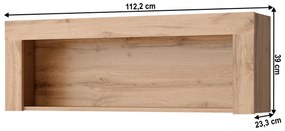 Závesný regál 110 cm Mateo 110 (dub wotan). Vlastná spoľahlivá doprava až k Vám domov. 1065271