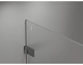 Mexen Lunar-B L sklápací sprchový kút ľavý 85 x 80 cm, číre sklo, grafitová, 832L-085-080-95-00-L