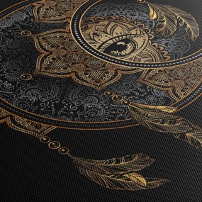 Obraz - Magické oko (s hodinami) (90x30 cm)