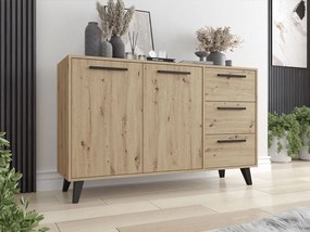 Komoda Keiko 2D3S (dub artisan). Vlastná spoľahlivá doprava až k Vám domov. 1122386