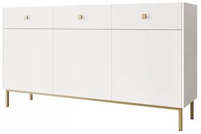 Komoda Probazzo 3D3SZ (biela + zlatá) . Vlastná spoľahlivá doprava až k Vám domov. 1103669