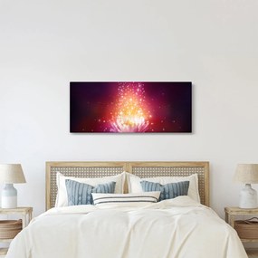 Obraz lotosového kvetu (120x50 cm)