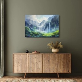 Obraz - Údolie vodopádov (90x60 cm)