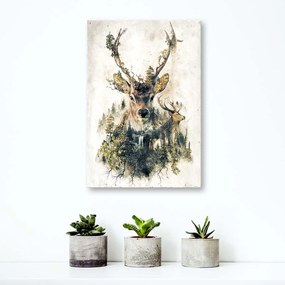 Gario Obraz na plátne Umelecký jeleň Rozmery: 40 x 60 cm