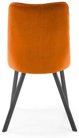 Jedálenská stolička Nyx, oranžová / čierna
