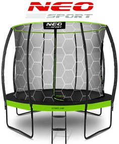 Profilovaná záhradná trampolína 8ft/252cm s vnútornou sieťou Neo-Sport NS-08C221