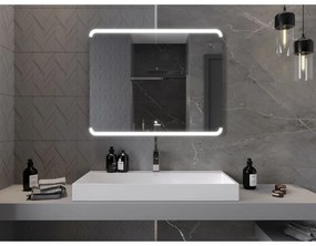 Mexen Nida, LED kúpeľňové zrkadlo s podsvietením 100x80 cm, 6000K, ochrana proti zahmlievaniu, 9806-100-080-611-00