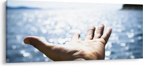 Obraz otvorenej dlane (120x50 cm)