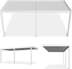 Záhradná pergola na stenu s osvetlením Elegance Wall 3x6