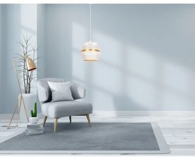 Luster na lanku PARIS 1xE27/60W/230V biela/zlatá