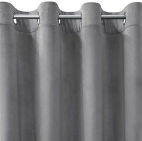 ZATEMŇOVACÍ ZÁVES NA KRÚŽKOCH ROSA 140X250 CM STRIEBORNÁ