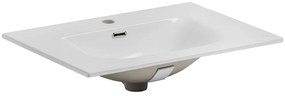 Závěsná skříňka Luxor Black se zápustným umyvadlem 70 cm černá