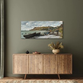 Obraz - Claude Monet, Sainte Adresse, reprodukcia (120x50 cm)