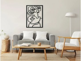 drevko Kubistický obraz na stenu Oči Rozmer obrazu: 44 x 32,5 cm, Farba dekorácie: Čierna