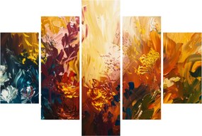Obraz - Abstraktná maľba kvetov (150x105 cm)