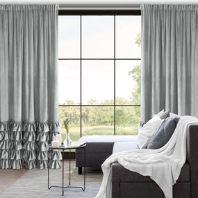 ZATEMŇOVACÍ ZÁVES NA PÁSKE CARLI 140X250 CM STRIEBORNÁ