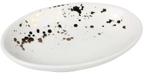 Mydlovnička Skylight, 13x9x2,5 cm bielo-žltá