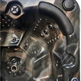 Akrylátová vírivka Barcelona - vystavený model cappuccino se šedou bočnicí