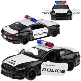 JOKOMISIADA Kovové policajné auto Ford Shelby GT350 v mierke 1:32 so svetelnou signalizáciou ZA4610
