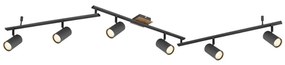 Globo 57910-6G - Bodové svietidlo ROBBY 6xGU10/35W/230V antracit