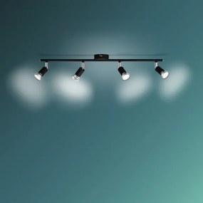 Philips - Bodové svietidlo LIMBALI 4xGU10/50W/230V čierna