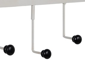 Biely kovový nástenný vešiak Home – Ixia